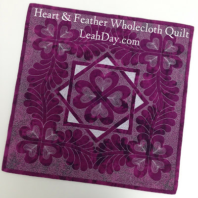 How to make a wholecloth quilt - http://leahday.com/products/heart-wholecloth